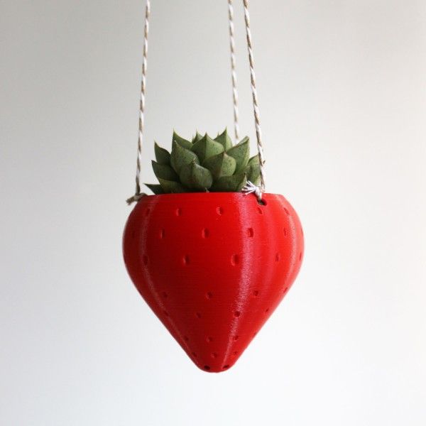 Small Strawberry Hanging Planter for Succulents, Outdoor Hanging Planter Pot for Strawberry Garden, Strawberry Pot, Hanging Planters