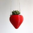 Small Strawberry Hanging Planter for Succulents, Outdoor Hanging Planter Pot for Strawberry Garden, Strawberry Pot, Hanging Planters