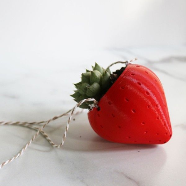 Small Strawberry Hanging Planter for Succulents, Outdoor Hanging Planter Pot for Strawberry Garden, Strawberry Pot, Hanging Planters