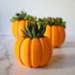 SMALL Succulent Pumpkin Planter, Fall Succulent Planter, Autumn Pumpkin Pot, Halloween Planter for Succulents, Succulent Pot