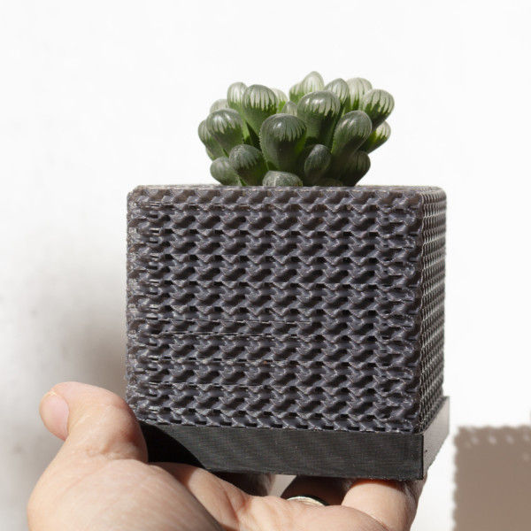 Cubelia - Modern Minimalist Cube Pot, Geometric Succulents Pot, Minimalist Succulent Planter, Square Pot, Mini Orchid Pot, Math Teacher Gift