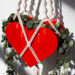 Hanging Heart Planter, Heart Sconce, Valentines Day Planter, V-Day Pot, Heart-shaped Pot - PLANTER ONLY, String/Macrame NOT included