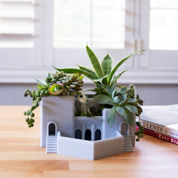 Roman Terrace Garden Succulent Planter, Indoor Garden Tiered Pot for Cactus
