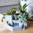 Roman Terrace Garden Succulent Planter, Indoor Garden Tiered Pot for Cactus