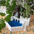 Midsize Roman Terrace Garden Mini Houseplant Planter, Indoor Garden Tiered Pot for Ferns, Fairy Garden Terrarium Planter