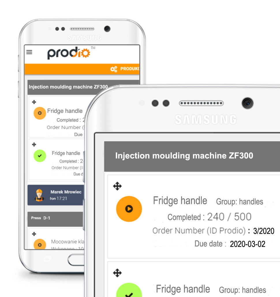 Dostęp mobilny do programu produkcyjengo