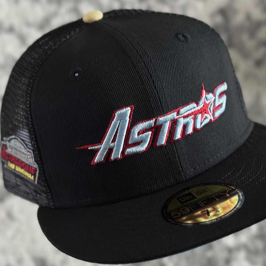 Houston Astros Black Trucker Astrodome Patch Blue UV 59FIFTY