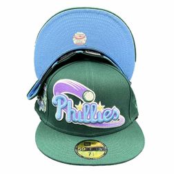 Philadelphia Phillies Pro Image Exclusive Dark Green 1996 All Star Game Patch Icy UV 59FIFTY Fitted Hat