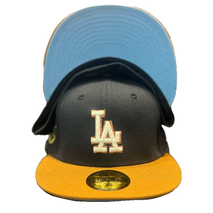 Los Angeles Dodgers Navy Two Tone 40th Patch Icy Blue UV 59FIFTY Fitted Hat