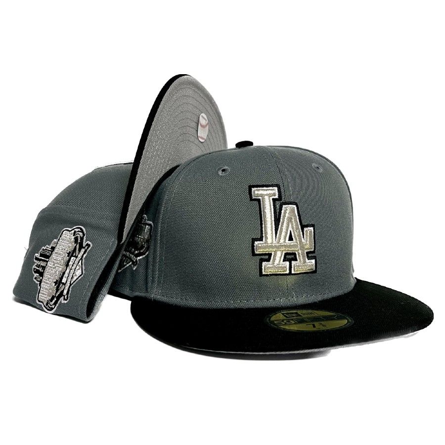 Los Angeles Dodgers New Era 40th Anniversary Patch 59FIFTY Fitted Hat -  Gray/Royal