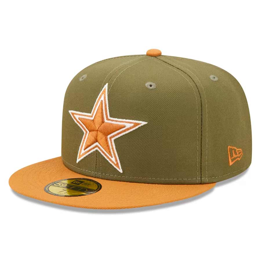 Dallas Cowboys Olive Light Brown Color Pack NFL 59FIFTY Fitted Hat