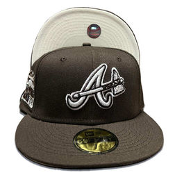 Atlanta Braves Walnut Brown 2000 All Star Game Patch Cream UV 59FIFTY Fitted Hat
