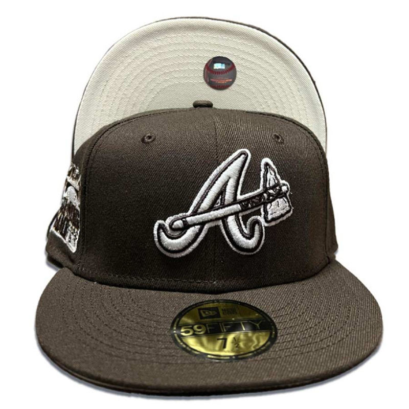 Atlanta Braves New Era Retro 2000 All Star Game 59FIFTY Fitted Hat - Cream/Royal 7 1/4