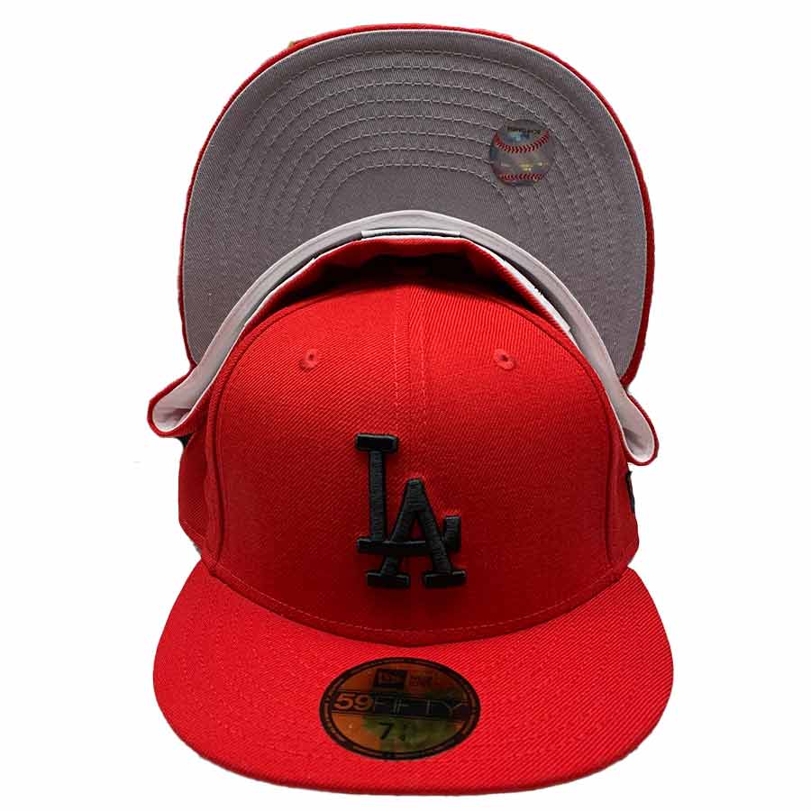 Los Angeles Dodgers New Era Team Logo 59FIFTY Fitted Hat - Black