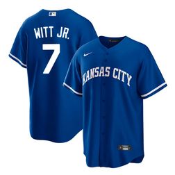 Kansas City Royals Bobby Witt Jr. Alternate Nike Royal Blue Jersey