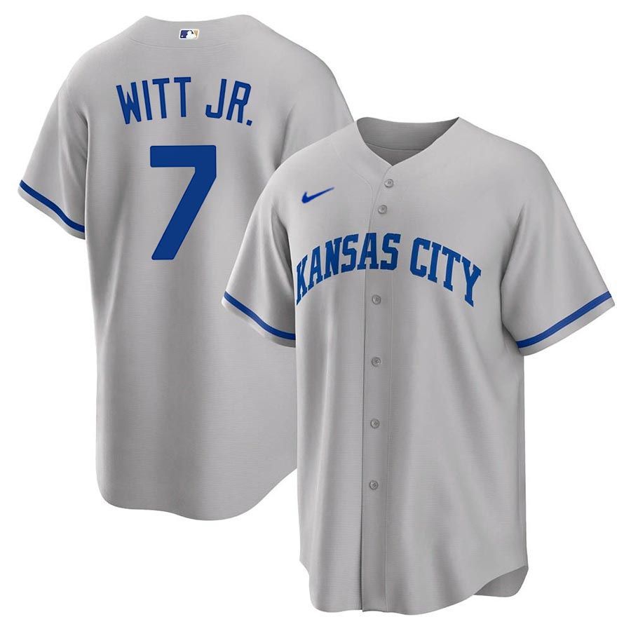 Grey Nike MLB New York Yankees Road Jersey Junior