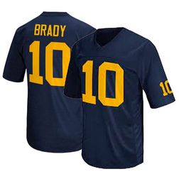 Michigan Wolverines Tom Brady Original Retro Brand College Replica Navy Jersey