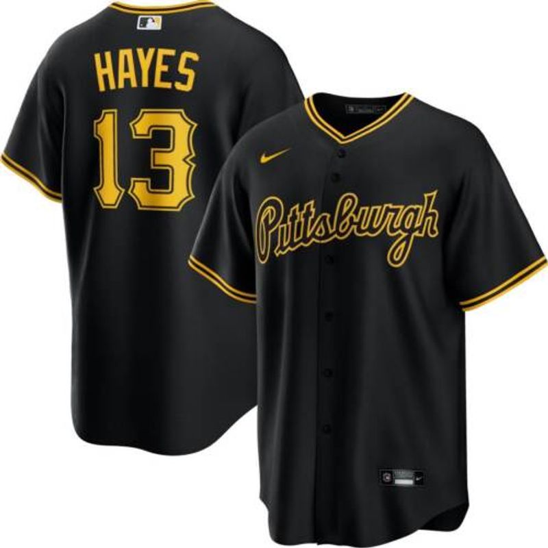 Pittsburgh Pirates Ke'Bryan Hayes Alt Black Nike Player Jersey
