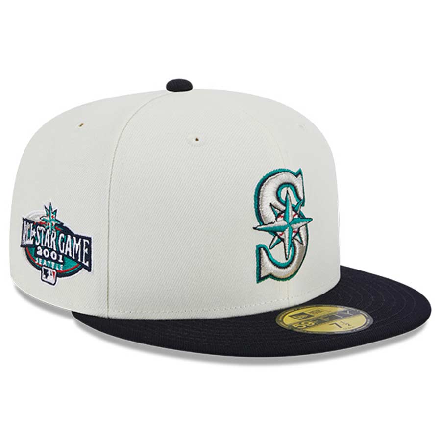 Seattle Mariners Chrome Retro MLB Throwback 2001 ASG Patch Gray UV 59FIFTY  Fitted Hat