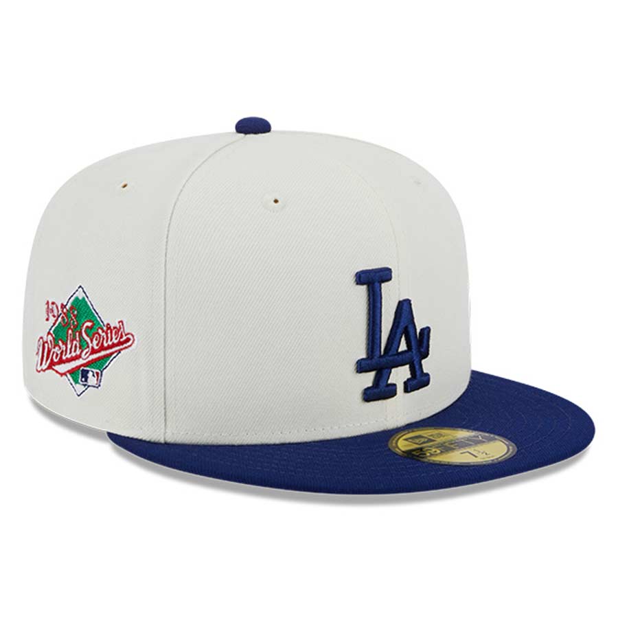 Los Angeles Dodgers Chrome Retro MLB Throwback 1988 WS Patch Gray UV 59FIFTY Fitted Hat