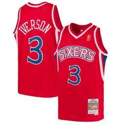 Youth Mitchell & Ness Julius Erving Black Philadelphia 76ers 1976-77  Hardwood Classics Reload Jersey