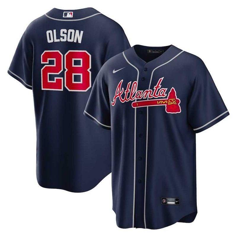 Matt Olson Nike Red Braves Jersey - XL