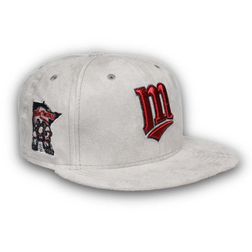 Minnesota Twins Pro Image Exclusive GraySuede Win Twins Patch Red UV 59FIFTY Fitted Hat