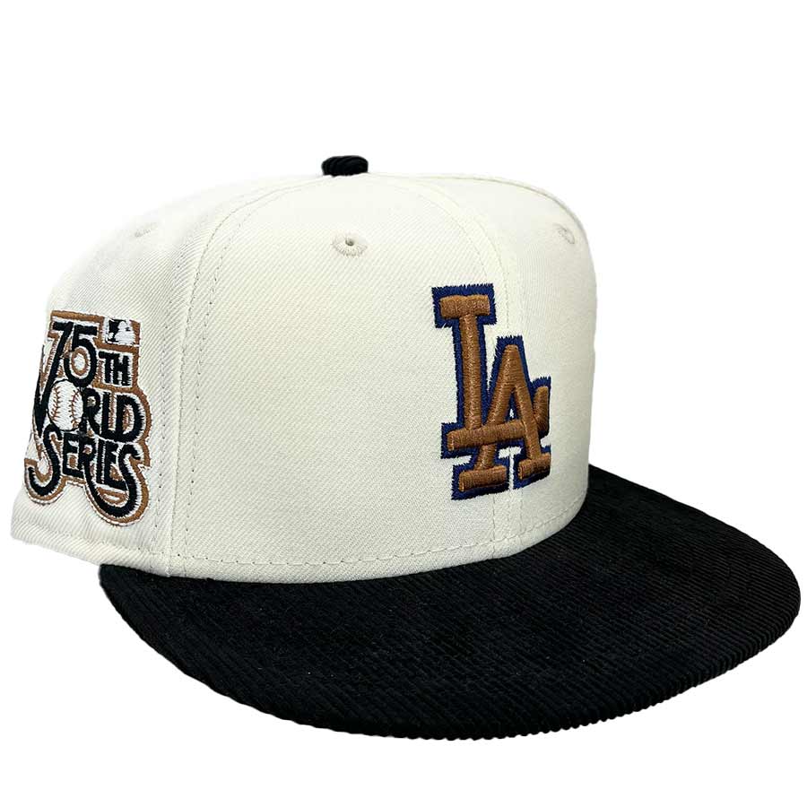 Los Angeles Dodgers Wheat/Black Corduroy New Era 59FIFTY World Series  Champions Hat - Sports Addict