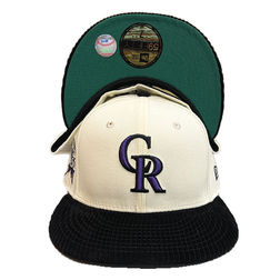 Colorado Rockies Chrome Corduroy Brim Pro Image Exclusive 2021 ASG Patch Green UV 59FIFTY Fitted Hat