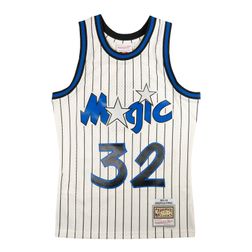 Orlando Magic Shaquille O'Neal Cream Mitchell & Ness 1993-1994 Hardwood Classics Swingman Jersey