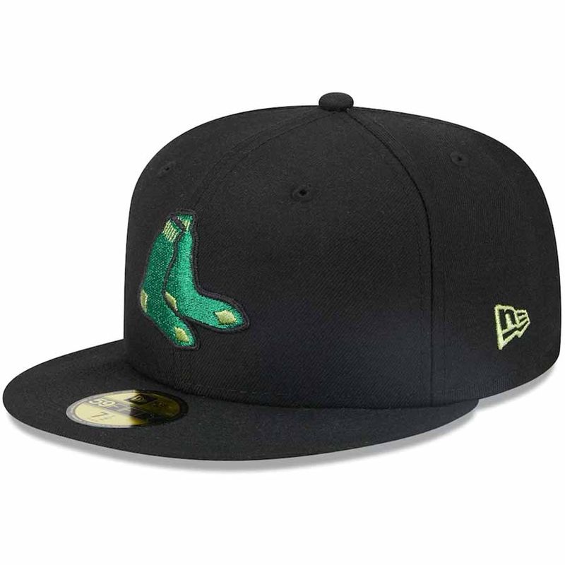 Atlanta Braves New Era Metallic Pop 59FIFTY Fitted Hat - Black