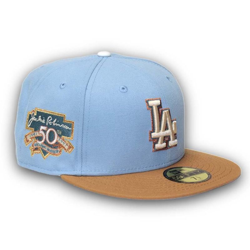 Los Angeles Dodgers City Patch New Era 59FIFTY fitted Hat Cap Blue