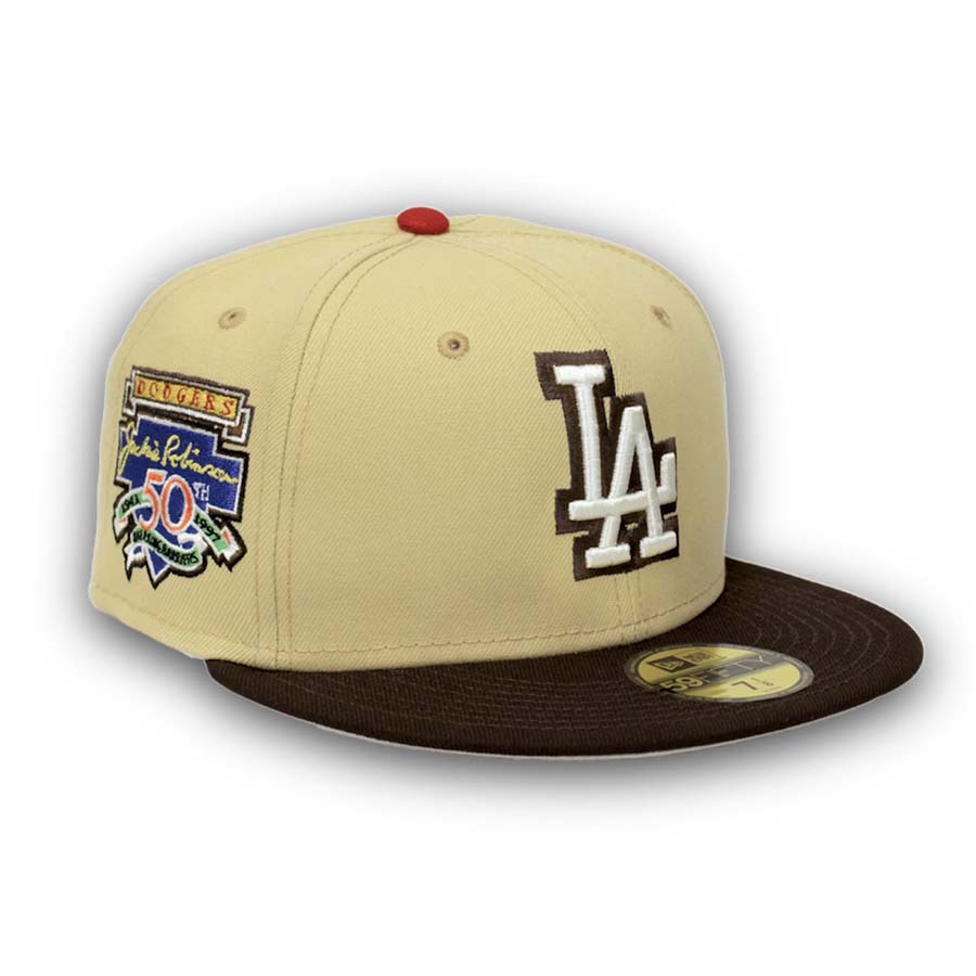 Vegas Gold Brooklyn Dodgers Royal Blue Visor Gray Bottom Jackie Robinson 75th Years Side Patch New Era 9FIFTY Snapback