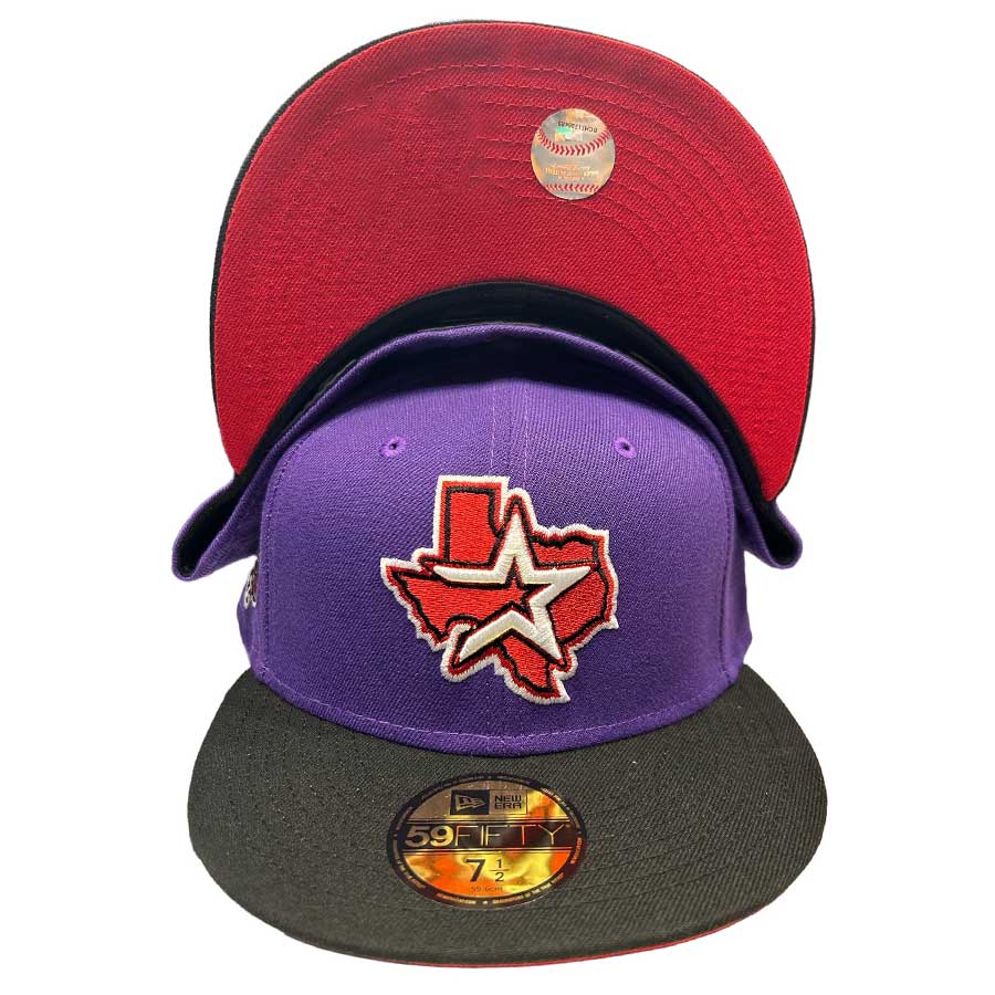 Houston Astros Purple Two Tone 45th Patch Red UV New Era 59FIFTY