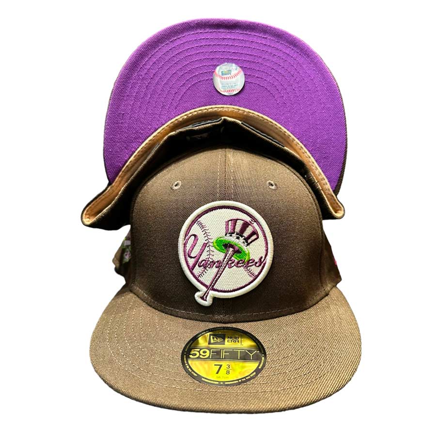 Men's New Era Purple Cincinnati Reds Lime Side Patch 59FIFTY Fitted Hat