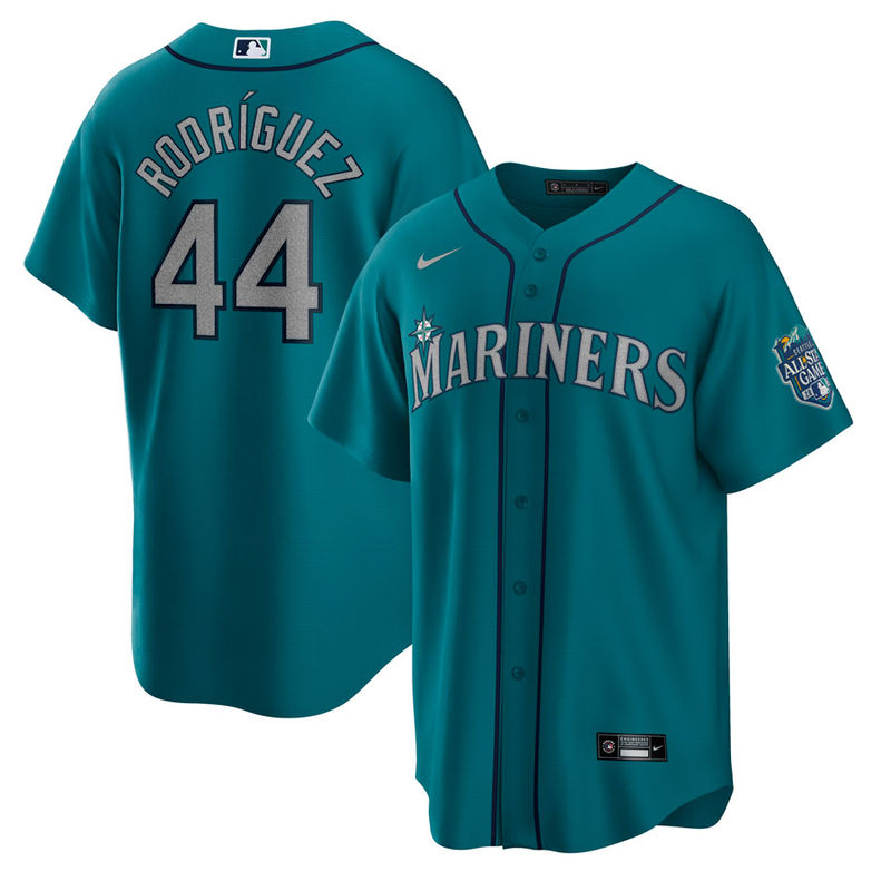 Seattle Mariners Julio Rodriguez White 2023 All Star Game Patch Nike Player  Jersey