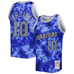 Golden State Warriors Tim Hardaway Mitchell & Ness 1990-91 Hardwood Classics Galaxy Swingman Jersey