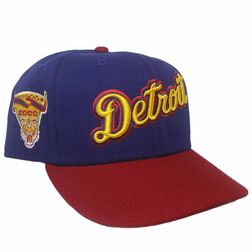 Detroit Tigers Blue Red Venezuela 100 Year Anniversary Side Patch Gray UV New Era 59FIFTY Fitted Hat