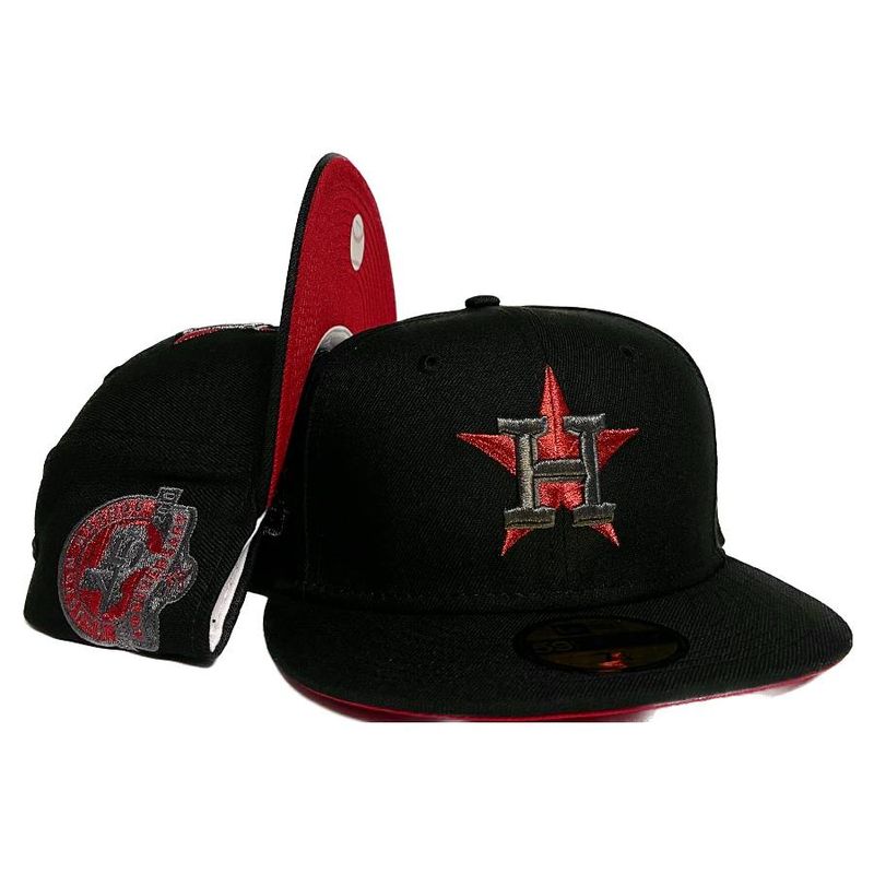 Houston Astros Black 45th Anniversary Patch Red UV 59FIFTY Fitted Hat