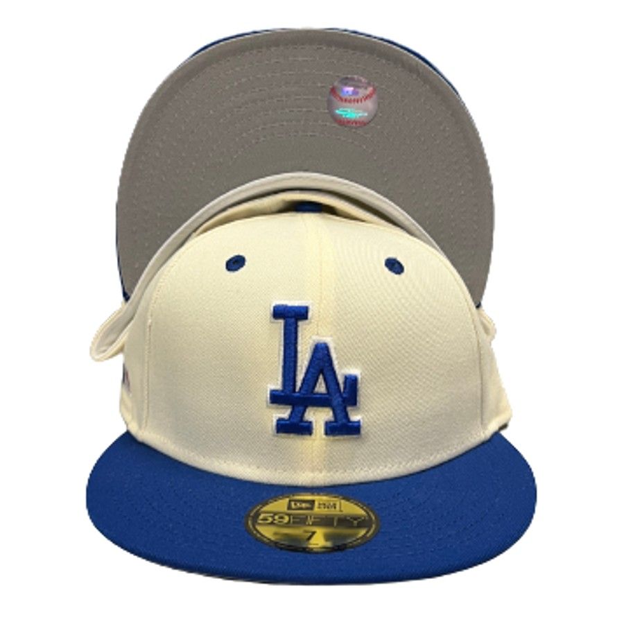 Los Angeles Dodgers New Era 1st World Series Championship Patch Red  Undervisor 59FIFTY Fitted Hat - White