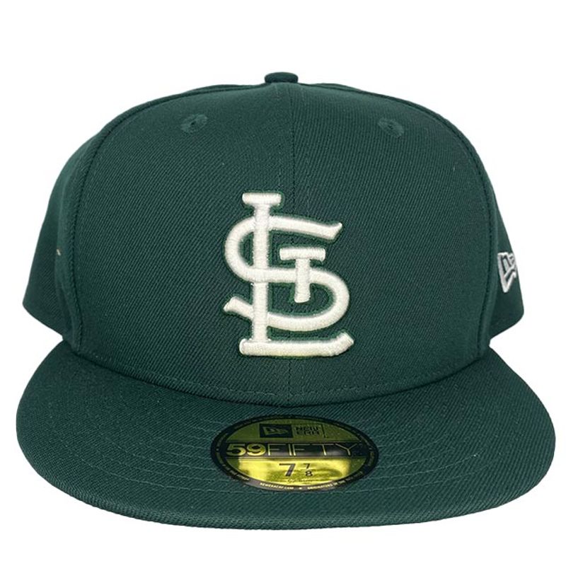 New Era Men's Green and Red St. Louis Cardinals Busch Stadium 30th Anniversary Cyber Highlighter 59FIFTY Fitted Hat - Green, Red