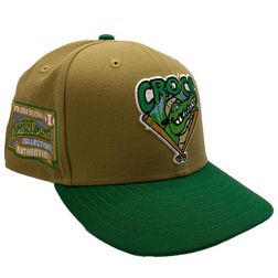 Cape Fear Crocs Khaki Green Crocs 2 Hometown Collection Side Patch New Era 59Fifty Fitted Hat