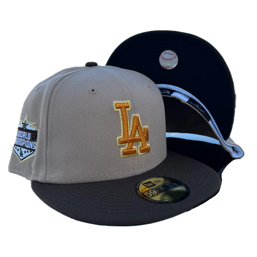 Los Angeles Dodgers Aux Pack Quick 2020 Champs Patch Black UV 59FIFTY ...