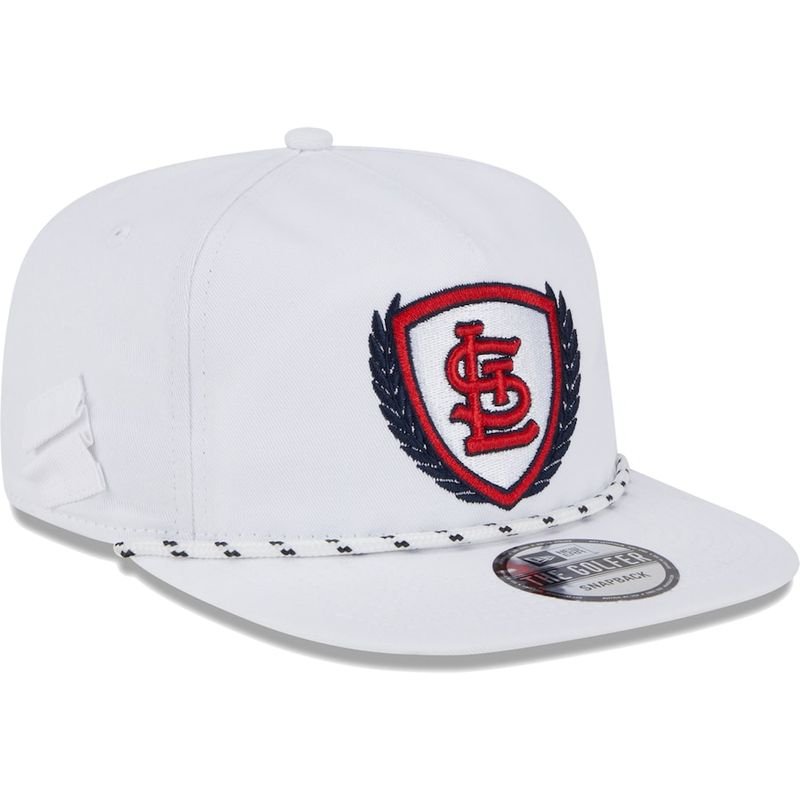 St. Louis Cardinals White Golfer Tee New Era 9FIFTY Snapback Hat