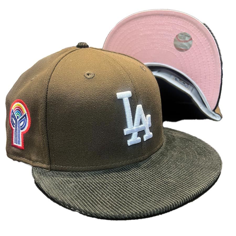 Los Angeles Dodgers Brown With Black Corduroy Bill El Toro Patch Pink ...