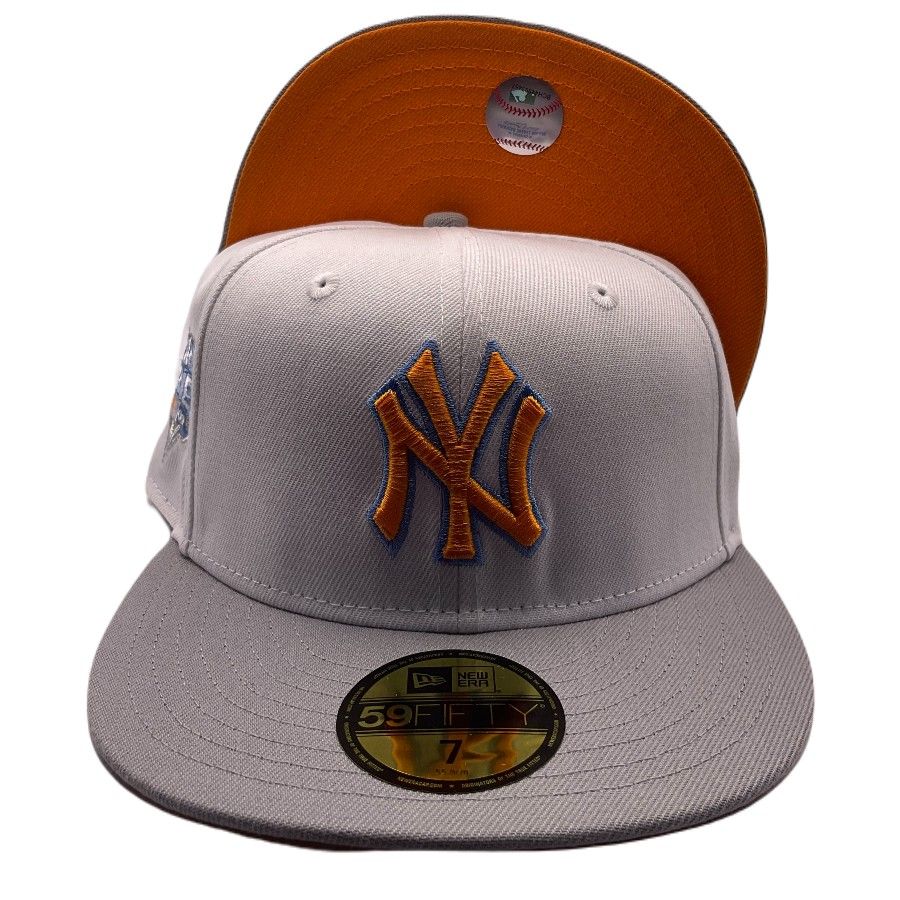 New York Yankees Gray 2009 World Series Patch Orange UV 59FIFTY Fitted Hat