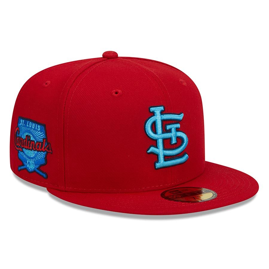 New Era St. Louis Cardinals Heather Blue 2017 Father's Day 59FIFTY Fitted Hat