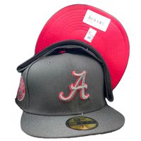 Alabama Crimson Tide Black Pro Image Exclusive Crimson Tide Patch Red UV 59FIFTY Fitted Hat
