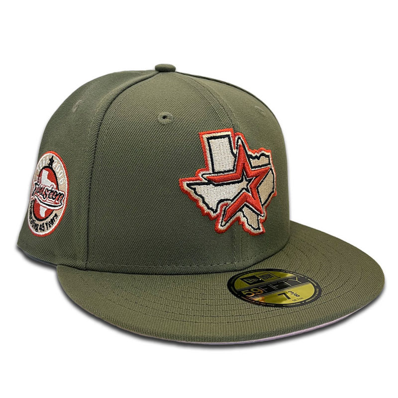 Houston Astros Green Dirty Martini 45th Patch Pink UV 59FIFTY Fitted Hat