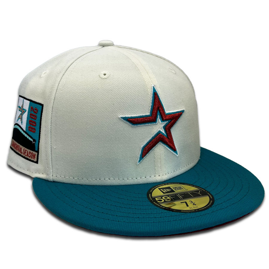 NEW ERA 59FIFTY MLB HOUSTON ASTROS INAUGURAL SEASON 2000 TWO TONE / GREY UV  FITTED CAP